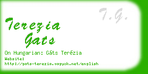 terezia gats business card